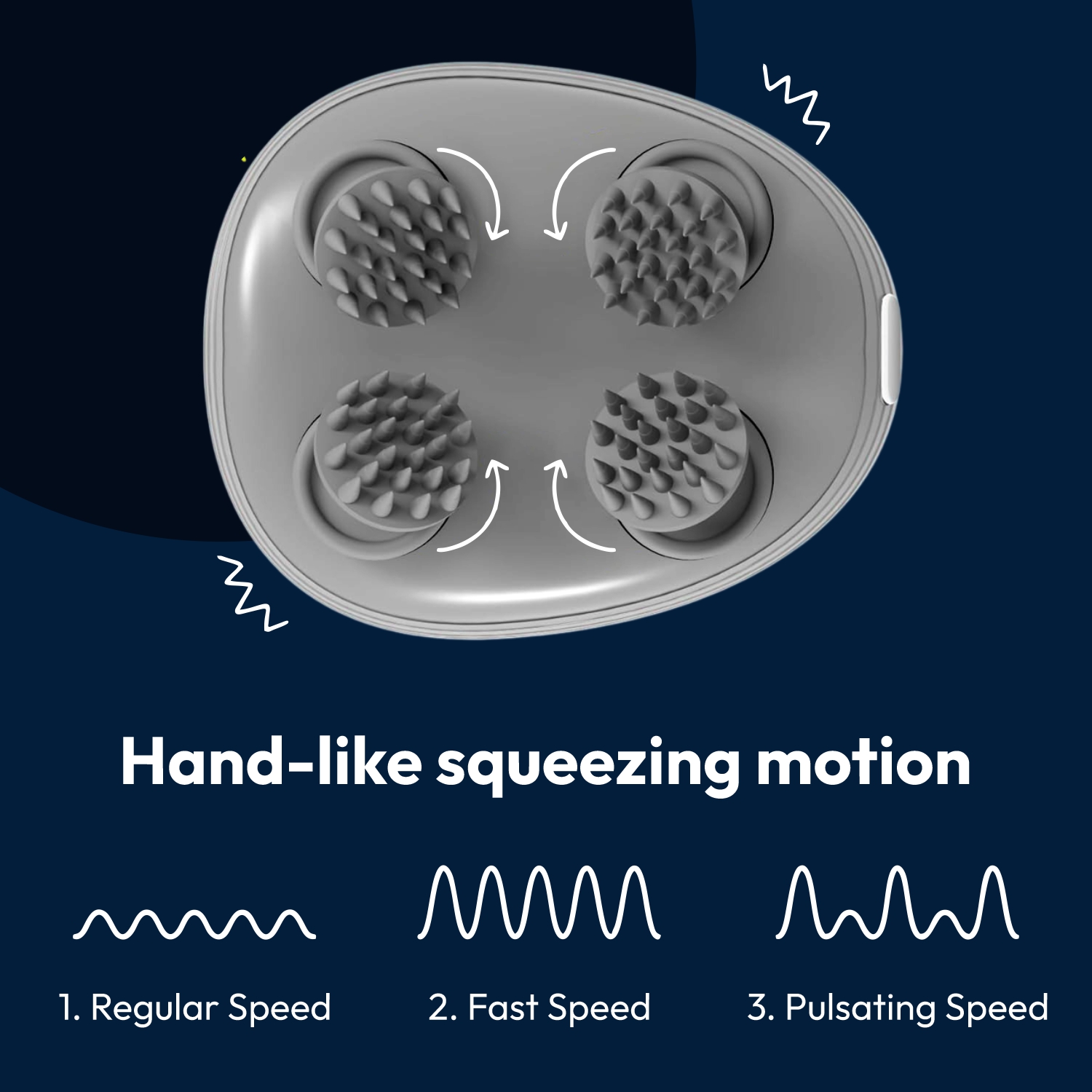MildCares Smart Scalp Massager For Hair Growth & Stress Relief | Waterproof Head Massager